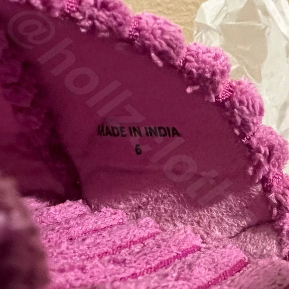 Free People Two Days In Ibiza Terry Slides Orchid 6 - Picture 8 of 16